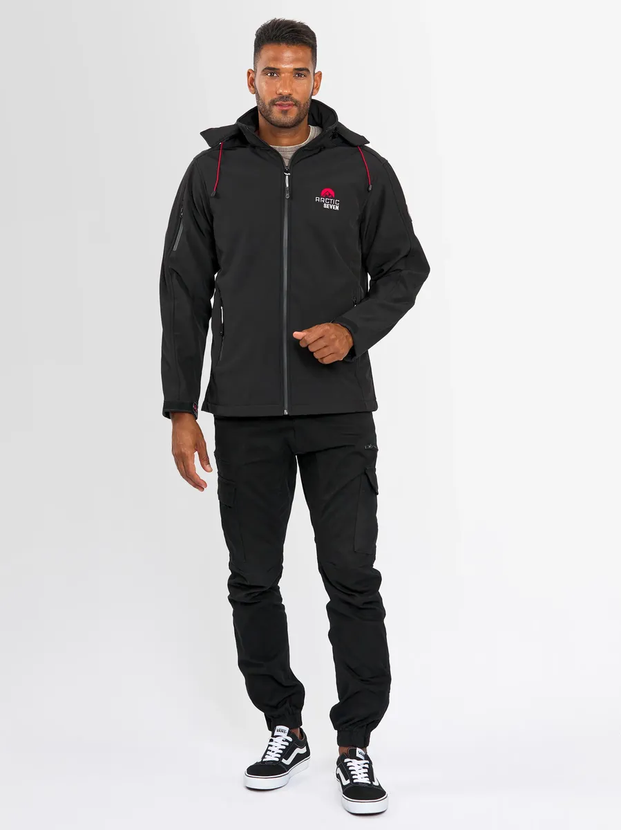 Куртка из софтшелла Arctic Seven "ASAdventuraa", спортивная куртка для активного отдыха со съемным капюшоном, черный
Куртка из софтшелла Arctic Seven "ASAdventuraa", спортивная куртка для активного отдыха со съемным капюшоном, черный