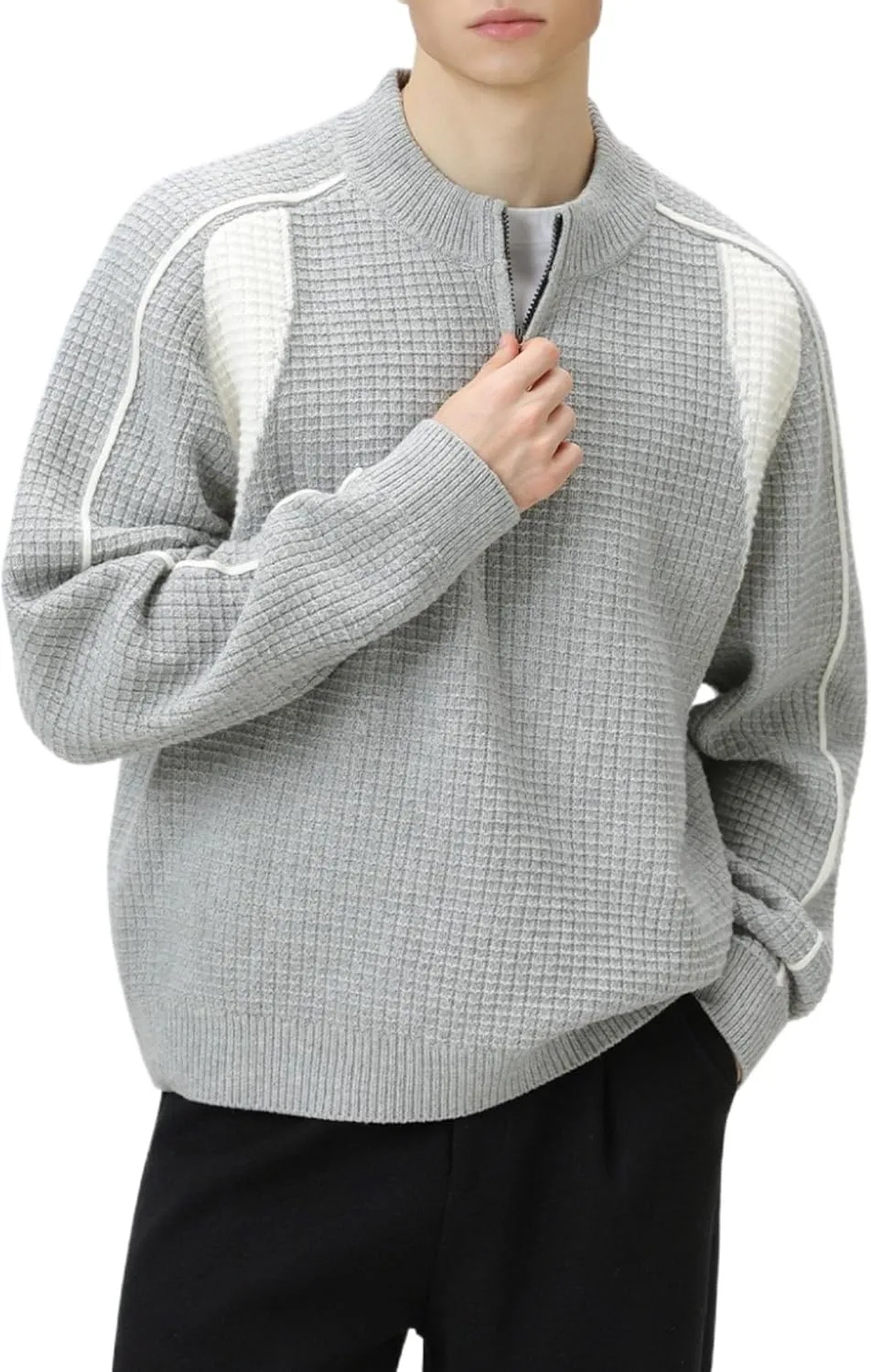 Pohadon свитер с молнией на четверть, вязаный, осень-зима, винтажный цветной блок, Y2K, объемный пуловер
Pohadon свитер с молнией на четверть, вязаный, осень-зима, винтажный цветной блок, Y2K, объемный пуловер