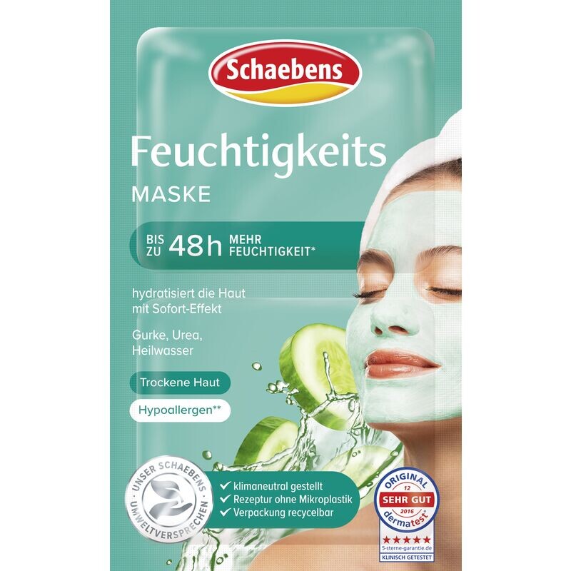 Увлажняющая маска Schaebens, 10 ml
Увлажняющая маска Schaebens, 10 ml