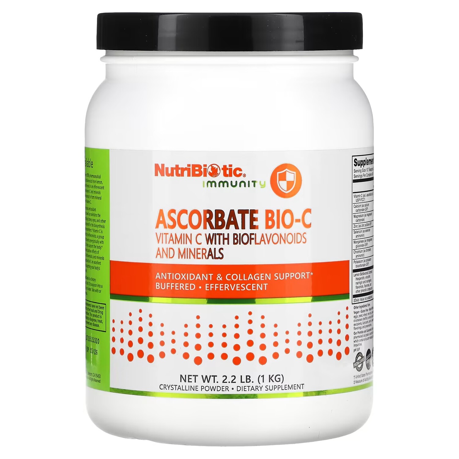 NutriBiotic Immunity Ascorbate Bio-C Витамин C с биофлавоноидами и минералами 2,2 фунта (1 кг) 
NutriBiotic Immunity Ascorbate Bio-C Витамин C с биофлавоноидами и минералами 2,2 фунта (1 кг)