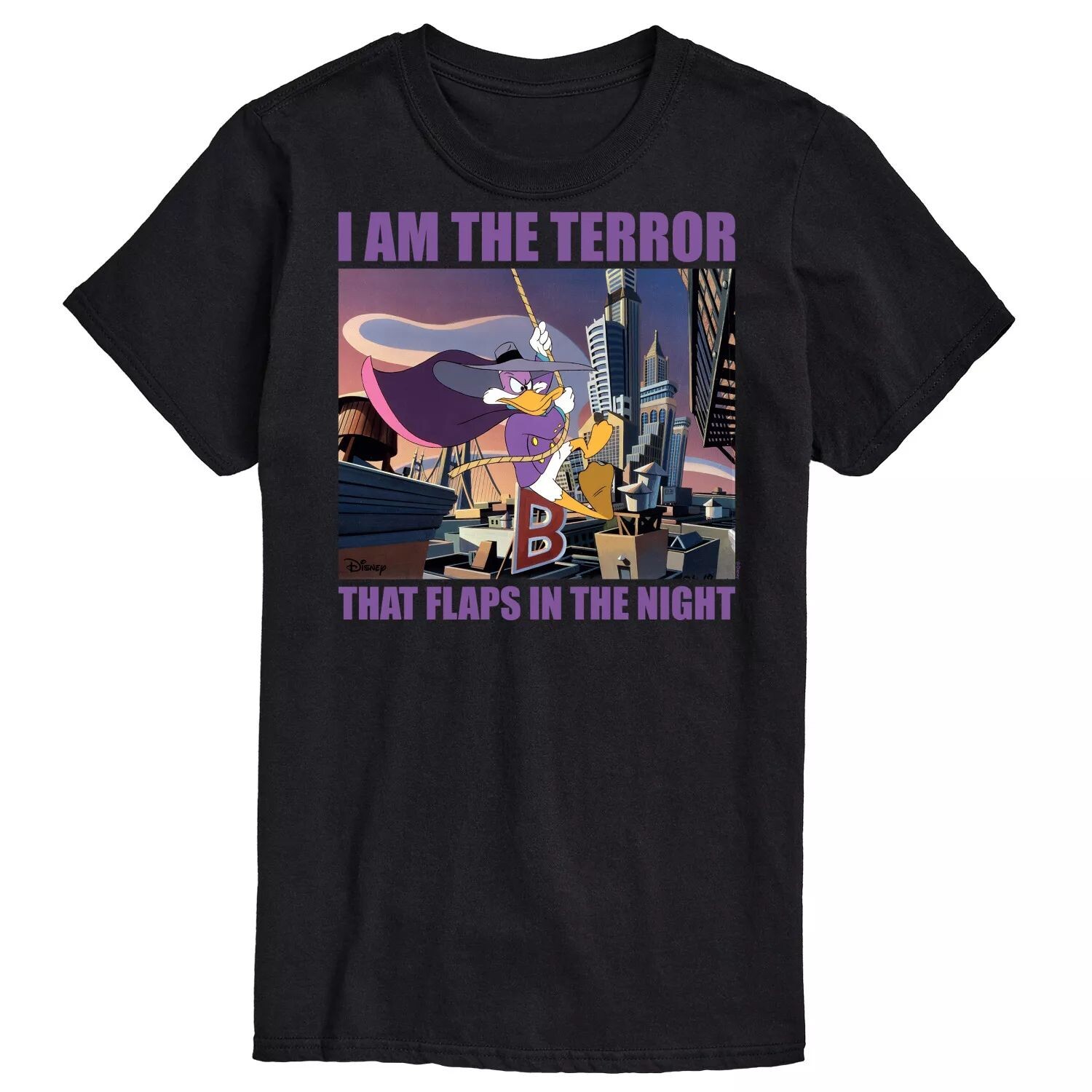 Футболка Big & Tall Darkwing Duck Terror с рисунком Disney, черный
Футболка Big & Tall Darkwing Duck Terror с рисунком Disney, черный