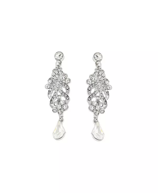 Женские серебряные серьги-подвески с декором Sohi, silver
Женские серебряные серьги-подвески с декором Sohi, silver