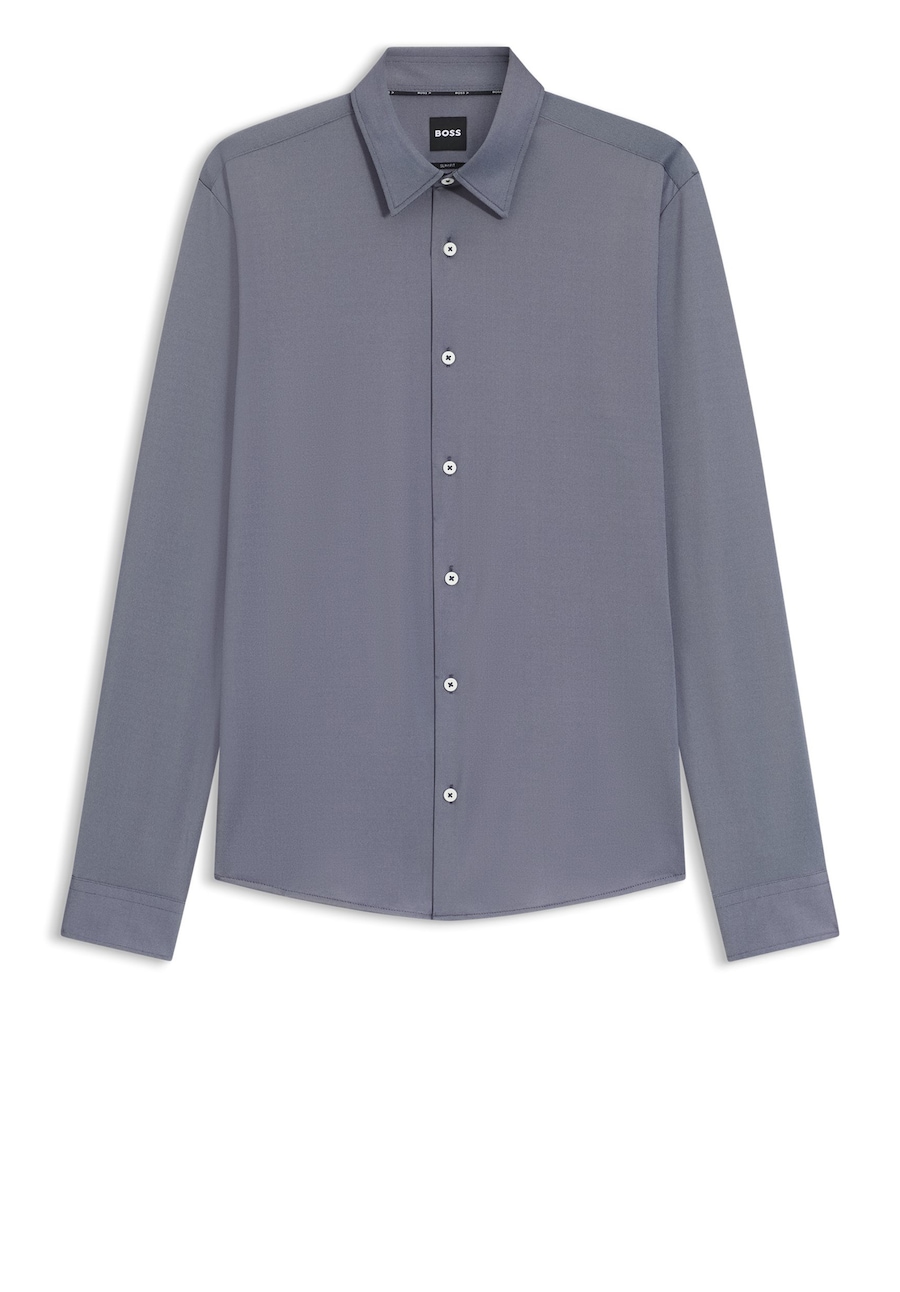 Рубашка Slim Fit на пуговицах BOSS Roan, пыльно-синий
Рубашка Slim Fit на пуговицах BOSS Roan, пыльно-синий