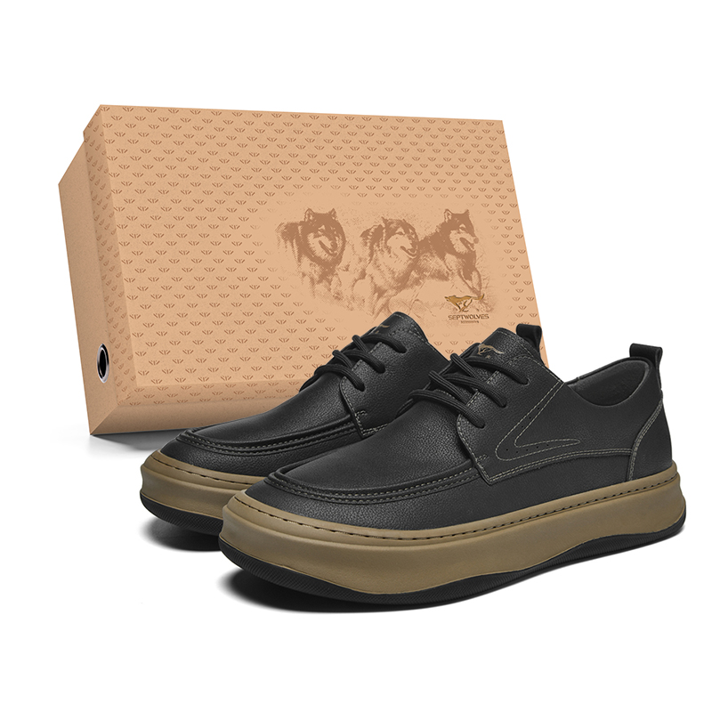 SEPTWOLVES Антискользящие износостойкие низкие скейтерские кроссовки мужские - черные (стандартный кожаный размер обуви), цвет Black (Standard Leather Shoe Size) 
SEPTWOLVES Антискользящие износостойкие низкие скейтерские кроссовки мужские - черные (стандартный кожаный размер обуви), цвет Black (Standard Leather Shoe Size)