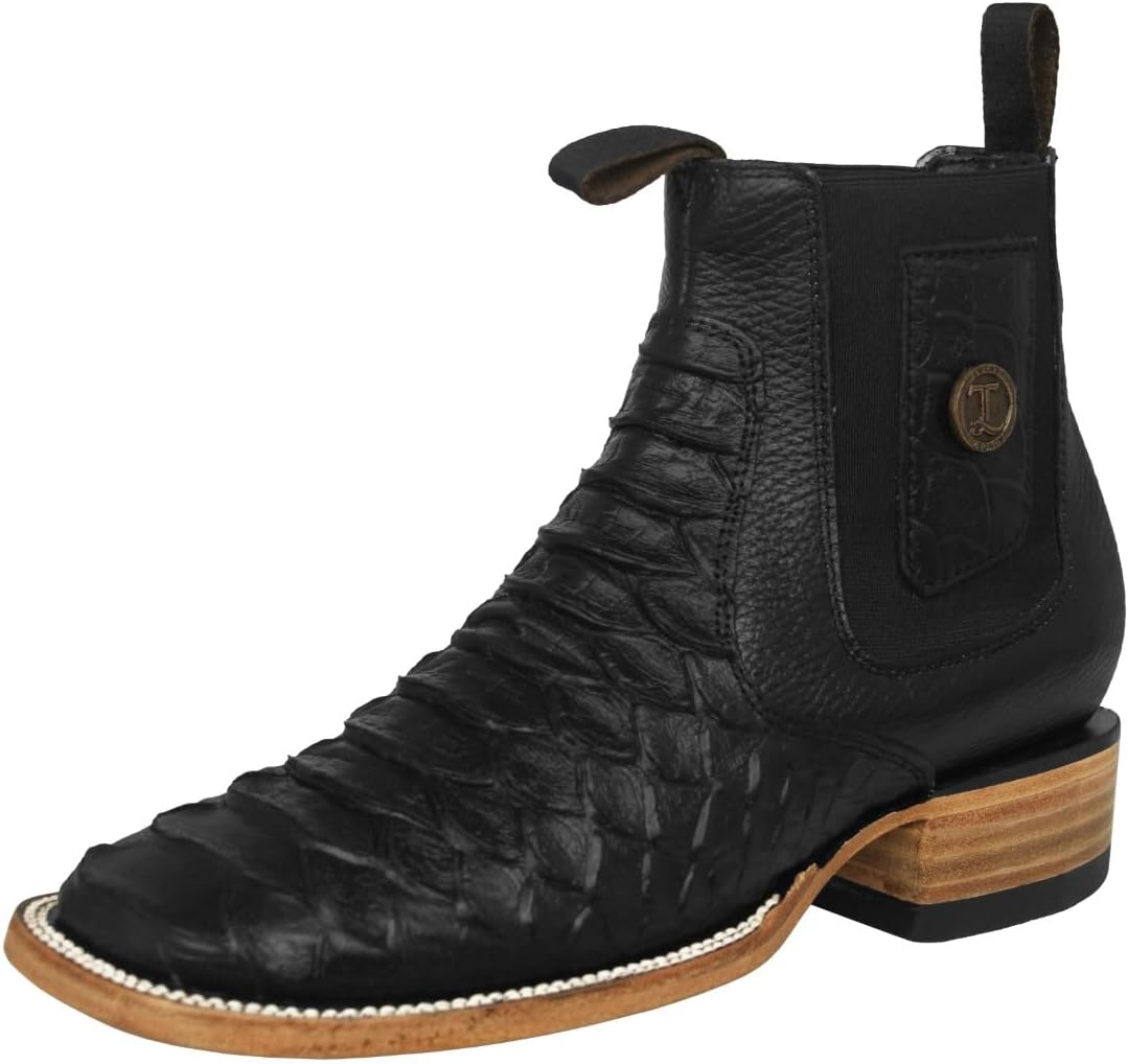 Мужские черные ботинки Texas Legacy Chelsea с тиснением под змею из кожи, в западном стиле, с квадратным носком
Мужские черные ботинки Texas Legacy Chelsea с тиснением под змею из кожи, в западном стиле, с квадратным носком