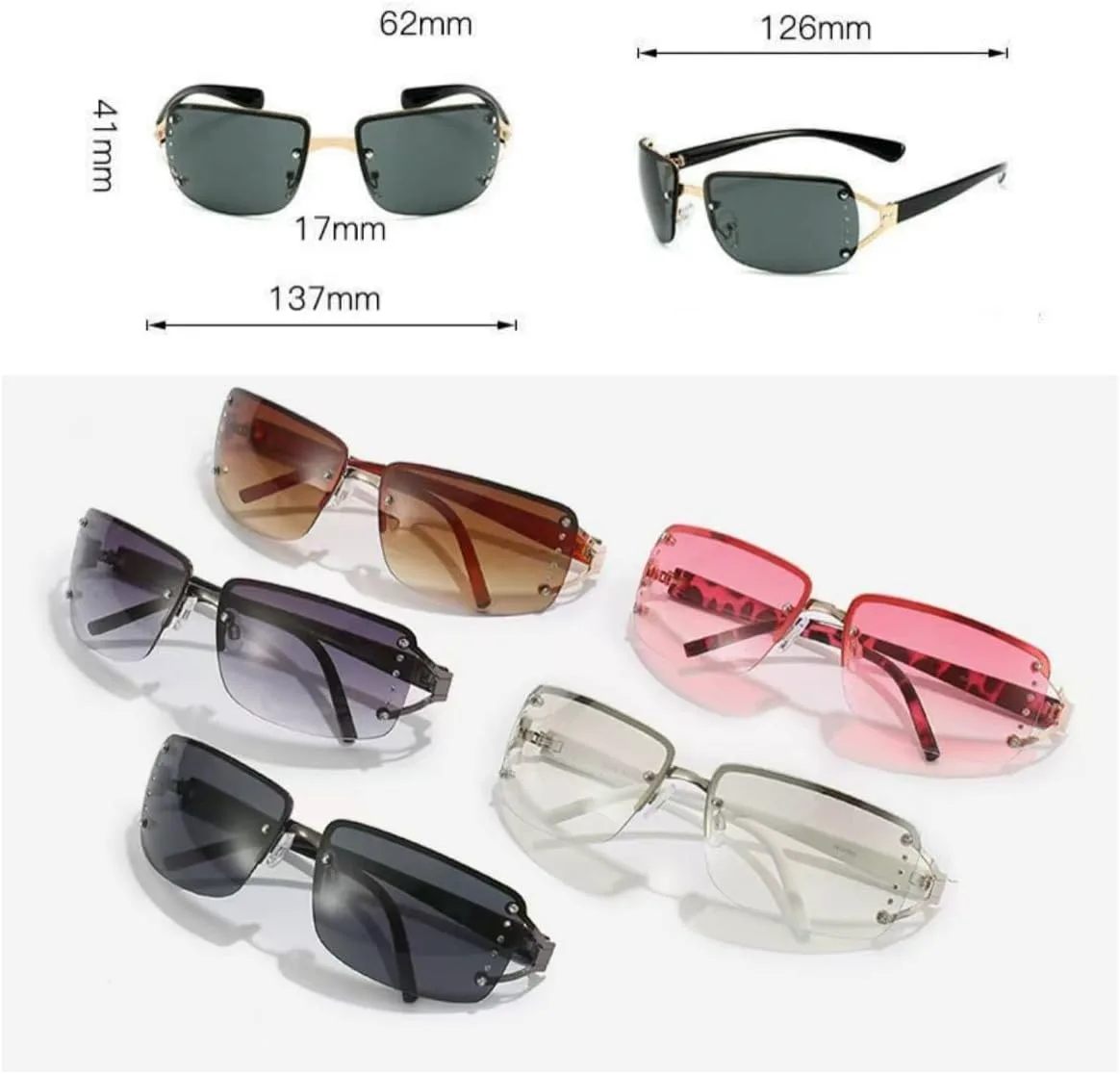 Женские солнцезащитные очки класса люкс, сексуальные, без оправы; Мужские модные очки для вождения на открытом воздухе с защитой от УФ-излучения UV400 DMMWCX, C3
Женские солнцезащитные очки класса люкс, сексуальные, без оправы; Мужские модные очки для вождения на открытом воздухе с защитой от УФ-излучения UV400 DMMWCX, C3