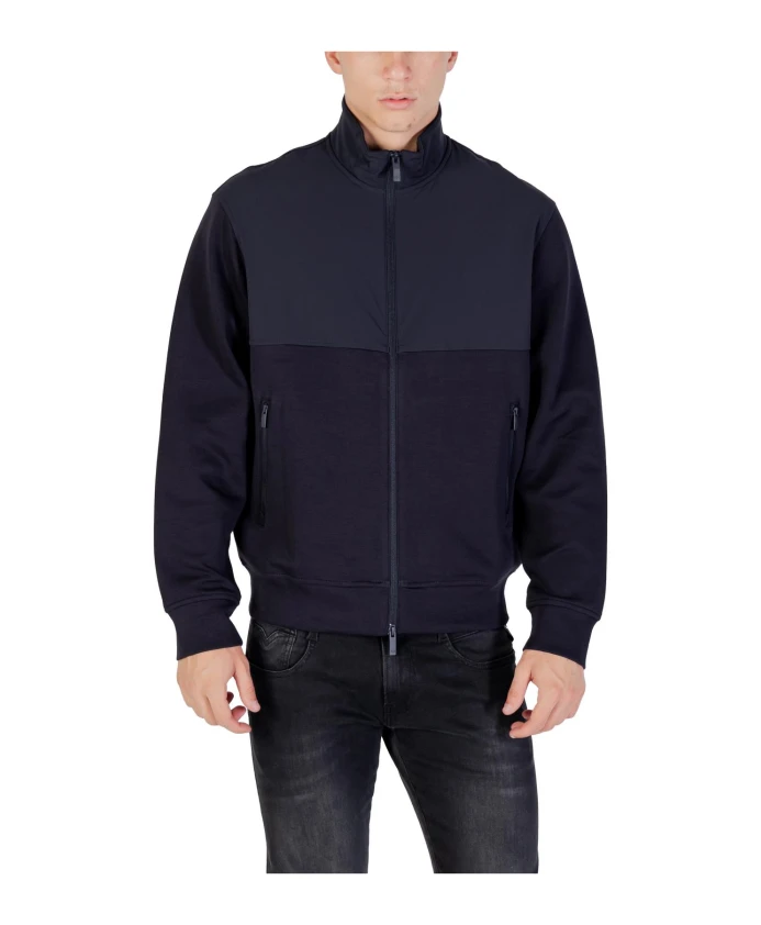 Блейзер с длинными рукавами, застежкой-молнией и передними карманами. Armani Exchange, синий
Блейзер с длинными рукавами, застежкой-молнией и передними карманами. Armani Exchange, синий