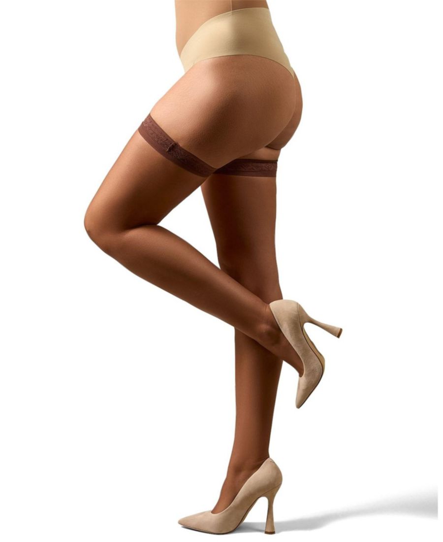 Женские колготки Simply Bare с цветочным кружевом, толстовка до бедра, модель MM-109 MeMoi, Caramel
Женские колготки Simply Bare с цветочным кружевом, толстовка до бедра, модель MM-109 MeMoi, Caramel