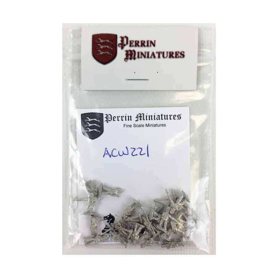 Артиллерийский расчет в Кепи, ACW Miniatures - Assorted (10mm) (Perrin Miniatures)
Артиллерийский расчет в Кепи, ACW Miniatures - Assorted (10mm) (Perrin Miniatures)