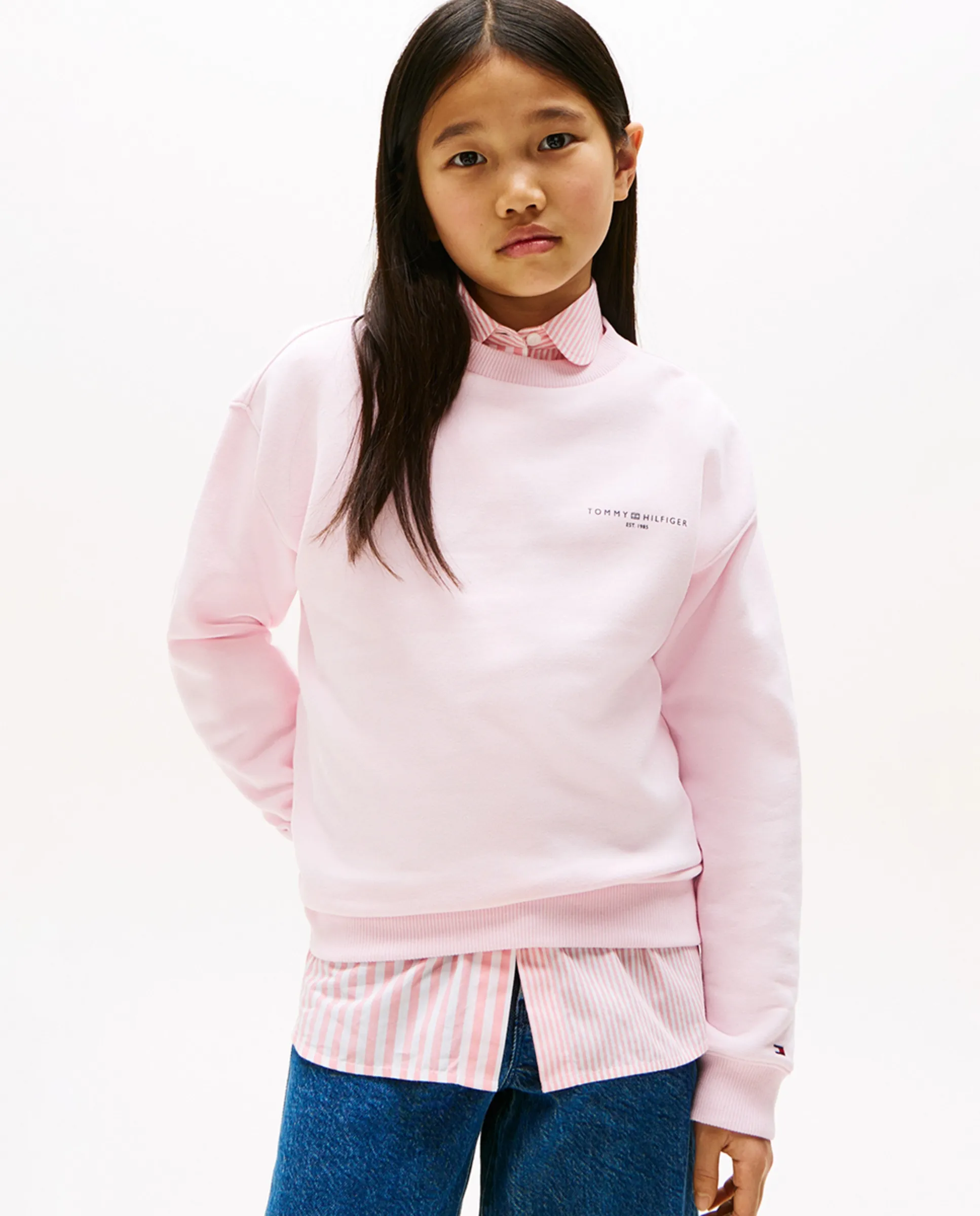 Длинный рукав детская рубашка в полоску Tommy Hilfiger, розовый
Длинный рукав детская рубашка в полоску Tommy Hilfiger, розовый