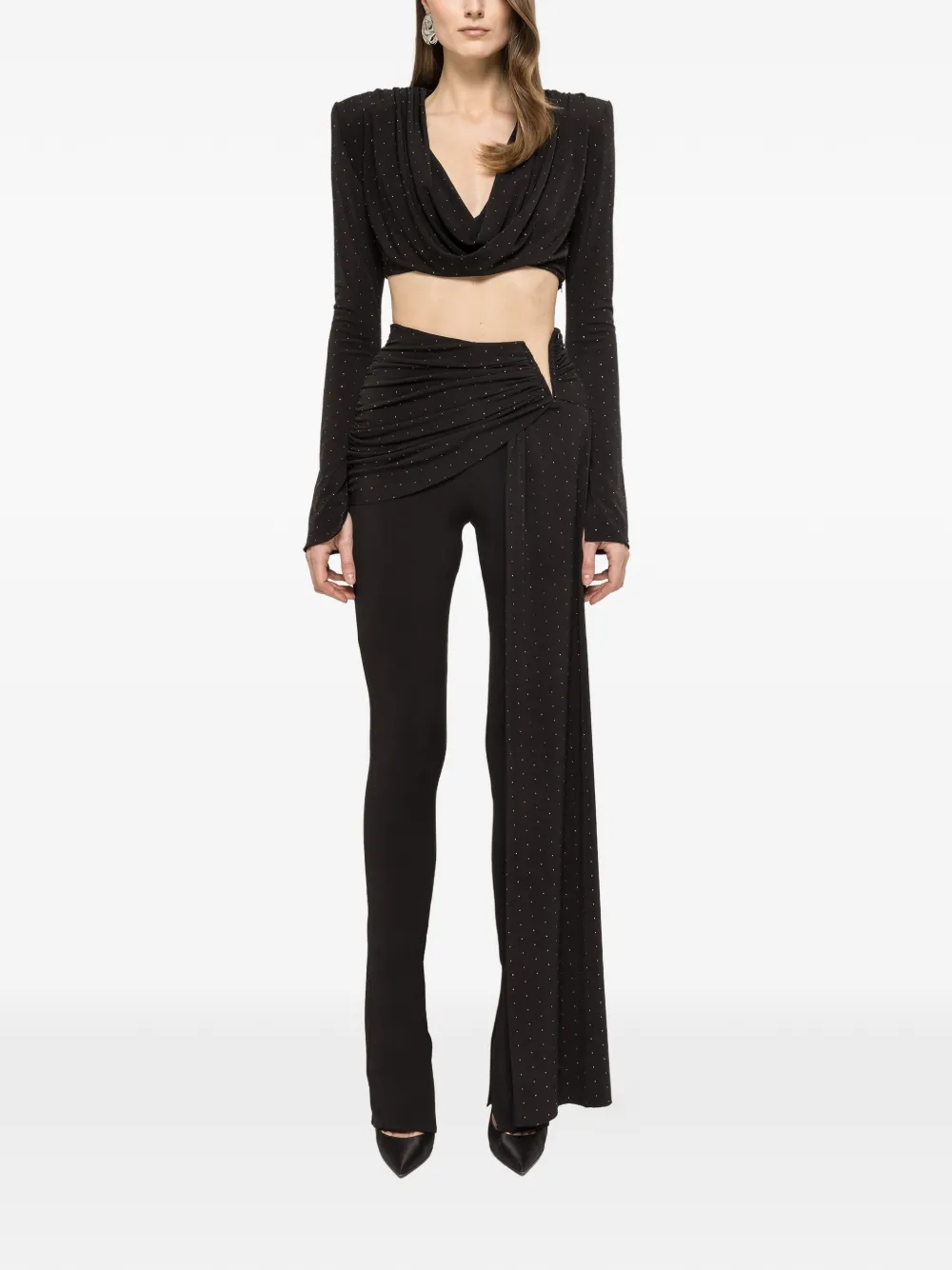 Брюки, украшенные стразами NISSA, черный
Брюки, украшенные стразами NISSA, черный