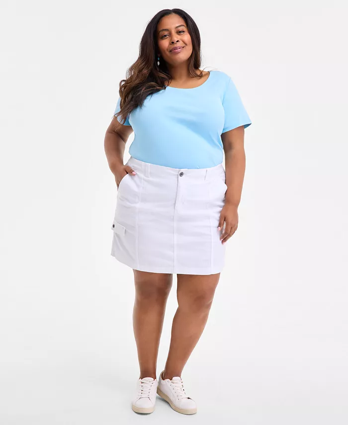 Юбка-карго с комфортной посадкой на талии больших размеров Style & Co, белый
Юбка-карго с комфортной посадкой на талии больших размеров Style & Co, белый