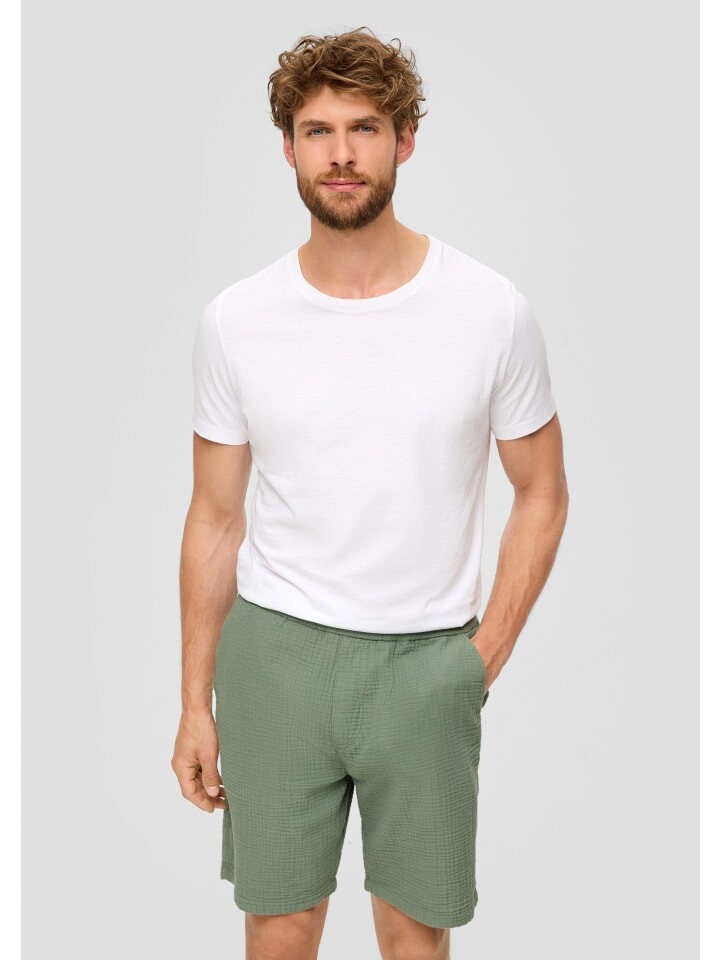 Тканевые шорты s.Oliver, зеленый
Тканевые шорты s.Oliver, зеленый