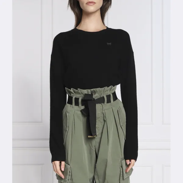 Кашемировый свитер прямого кроя Frisbi Pinko, коричневый
Кашемировый свитер прямого кроя Frisbi Pinko, коричневый