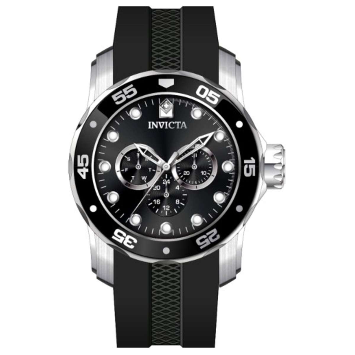 Invicta Мужские кварцевые часы Pro Diver 48 мм, черный
Invicta Мужские кварцевые часы Pro Diver 48 мм, черный