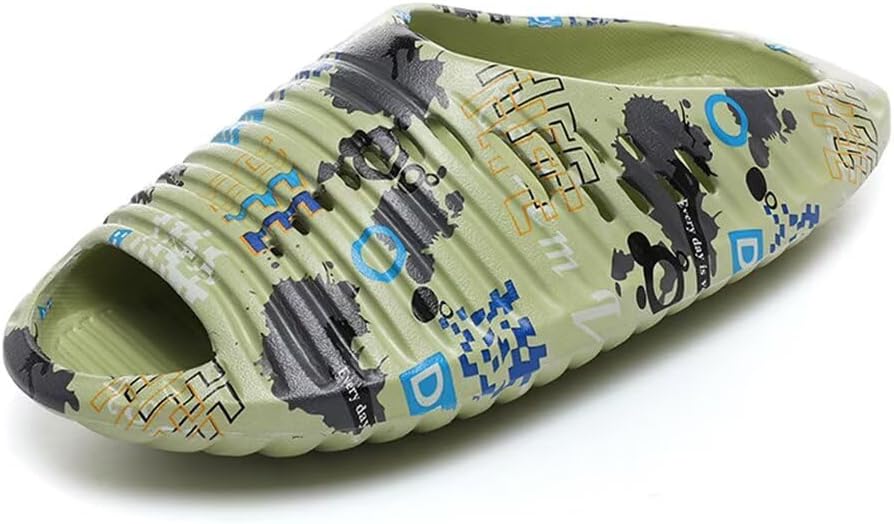 Мужские сланцы Jakcuz EVA в форме НЛО, спортивные пляжные тапочки, для бассейна и улицы, с открытым носком, легкие, зеленый
Мужские сланцы Jakcuz EVA в форме НЛО, спортивные пляжные тапочки, для бассейна и улицы, с открытым носком, легкие, зеленый