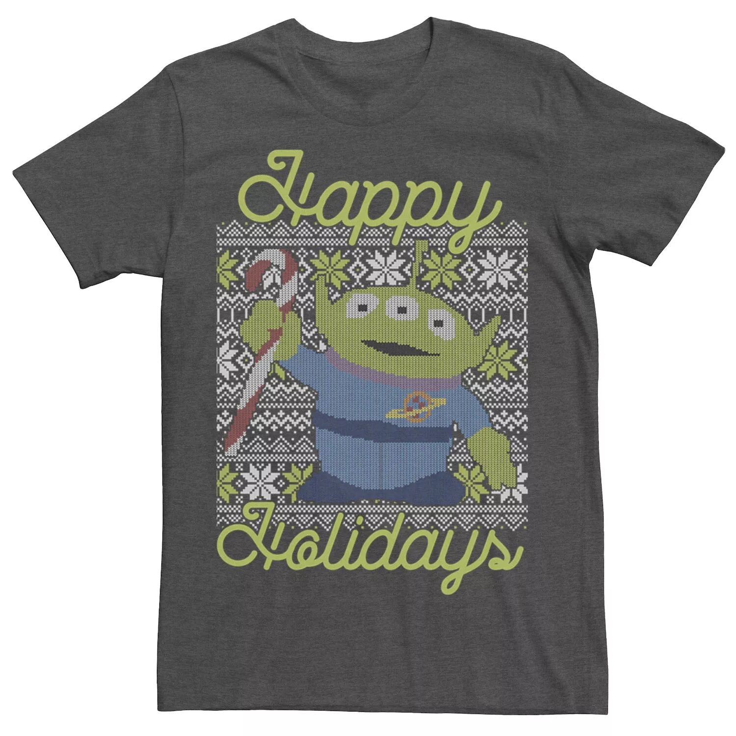 Мужская футболка-свитер с изображением мультфильма Disney/Pixar Toy Story Aliens Ugly Christmas Licensed Character
Мужская футболка-свитер с изображением мультфильма Disney/Pixar Toy Story Aliens Ugly Christmas Licensed Character