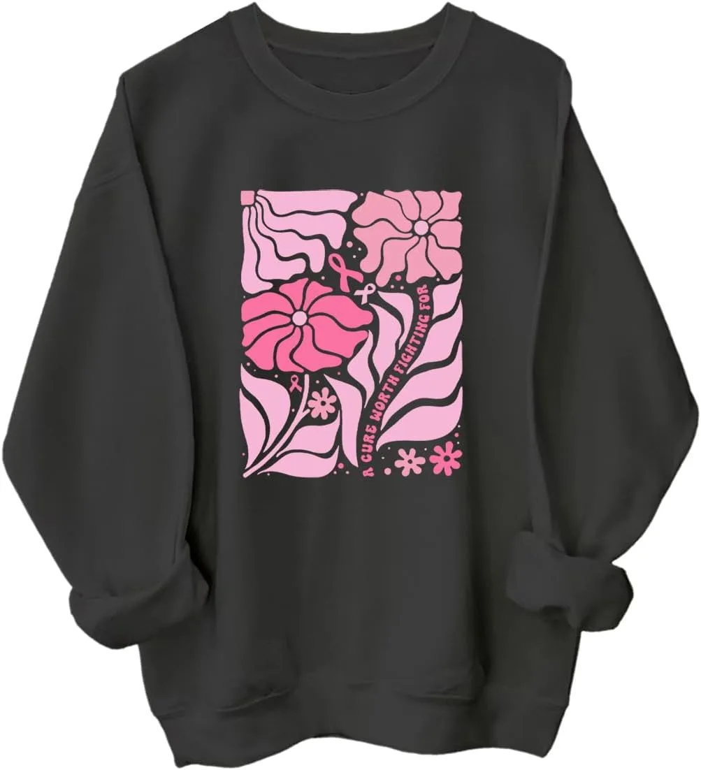 Толстовка с принтом "A Cure Worth Fighting For" для мужчин и женщин, Boho Floral в поддержку борьбы с раком груди Niaday
Толстовка с принтом "A Cure Worth Fighting For" для мужчин и женщин, Boho Floral в поддержку борьбы с раком груди Niaday