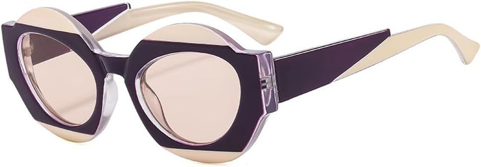 Ретро уникальные двухцветные овальные солнцезащитные очки для женщин, модные прозрачные градиентные линзы, защита от УФ-излучения UV400, мужские солнцезащитные очки в стиле панк с леопардовым принтом WNCKSQ, Purple Champagne
Ретро уникальные двухцветные овальные солнцезащитные очки для женщин, модные прозрачные градиентные линзы, защита от УФ-излучения UV400, мужские солнцезащитные очки в стиле панк с леопардовым принтом WNCKSQ, Purple Champagne