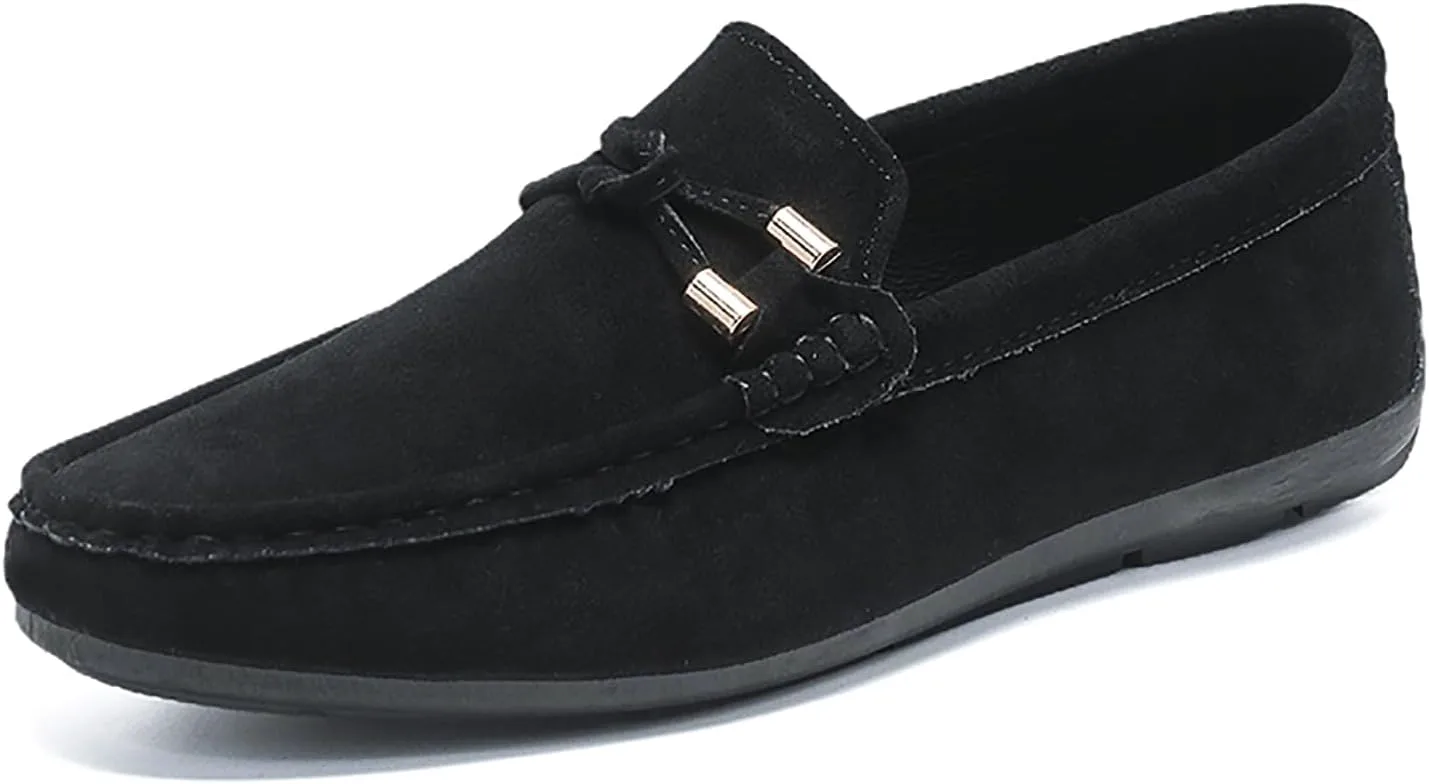 Мужские замшевые пенни-лоферы, модные с ремешками, удобные, без шнурков, с круглым носком, плоские мокасины, легкие, повседневные, для прогулок, вождения и выхода EGEBS, черный
Мужские замшевые пенни-лоферы, модные с ремешками, удобные, без шнурков, с круглым носком, плоские мокасины, легкие, повседневные, для прогулок, вождения и выхода EGEBS, черный