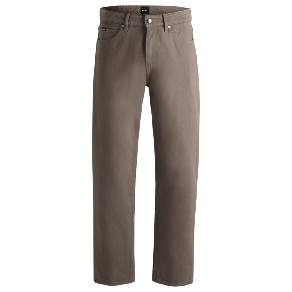 Мешковатые джинсы из бежевого итальянского денима BOSS
Мешковатые джинсы из бежевого итальянского денима BOSS