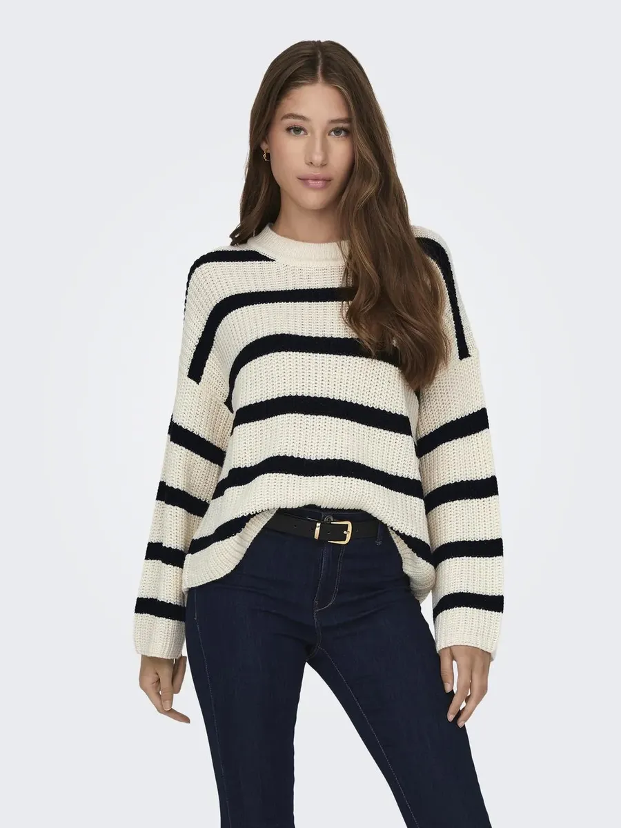 Вязаный свитер JDY "JDYJUSTY L/S STRIPE PULLOVER KNT NOOS", цвет Eggnog Stripes:Black
Вязаный свитер JDY "JDYJUSTY L/S STRIPE PULLOVER KNT NOOS", цвет Eggnog Stripes:Black