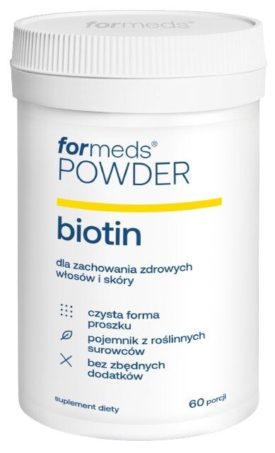 ForMeds, F-БИОТИН Нервная система Здоровые волосы Метаболизм, БАД, 60 порций Inna Marka
ForMeds, F-БИОТИН Нервная система Здоровые волосы Метаболизм, БАД, 60 порций Inna Marka