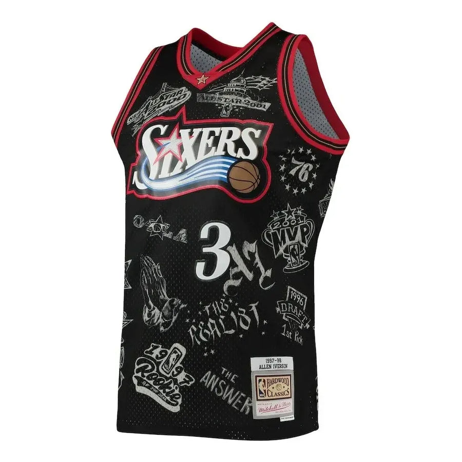 Джерси Mitchell & Ness Philadelphia 76ers 1998 World Tour Swingman Jersey 'Allen Iverson 3', черный
Джерси Mitchell & Ness Philadelphia 76ers 1998 World Tour Swingman Jersey 'Allen Iverson 3', черный