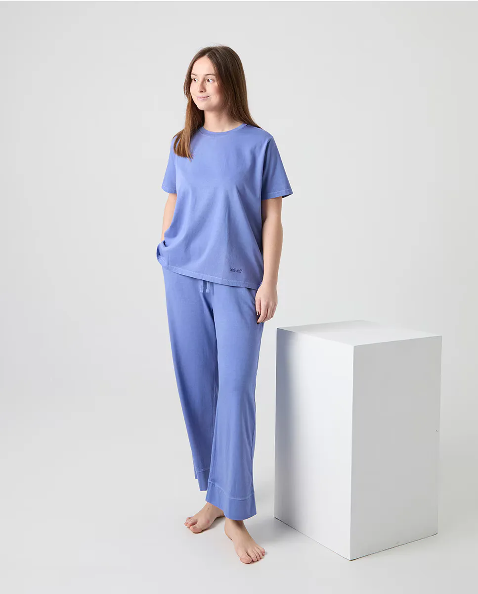 Женская пижамная футболка Kiff-Kiff, голубой
Женская пижамная футболка Kiff-Kiff, голубой