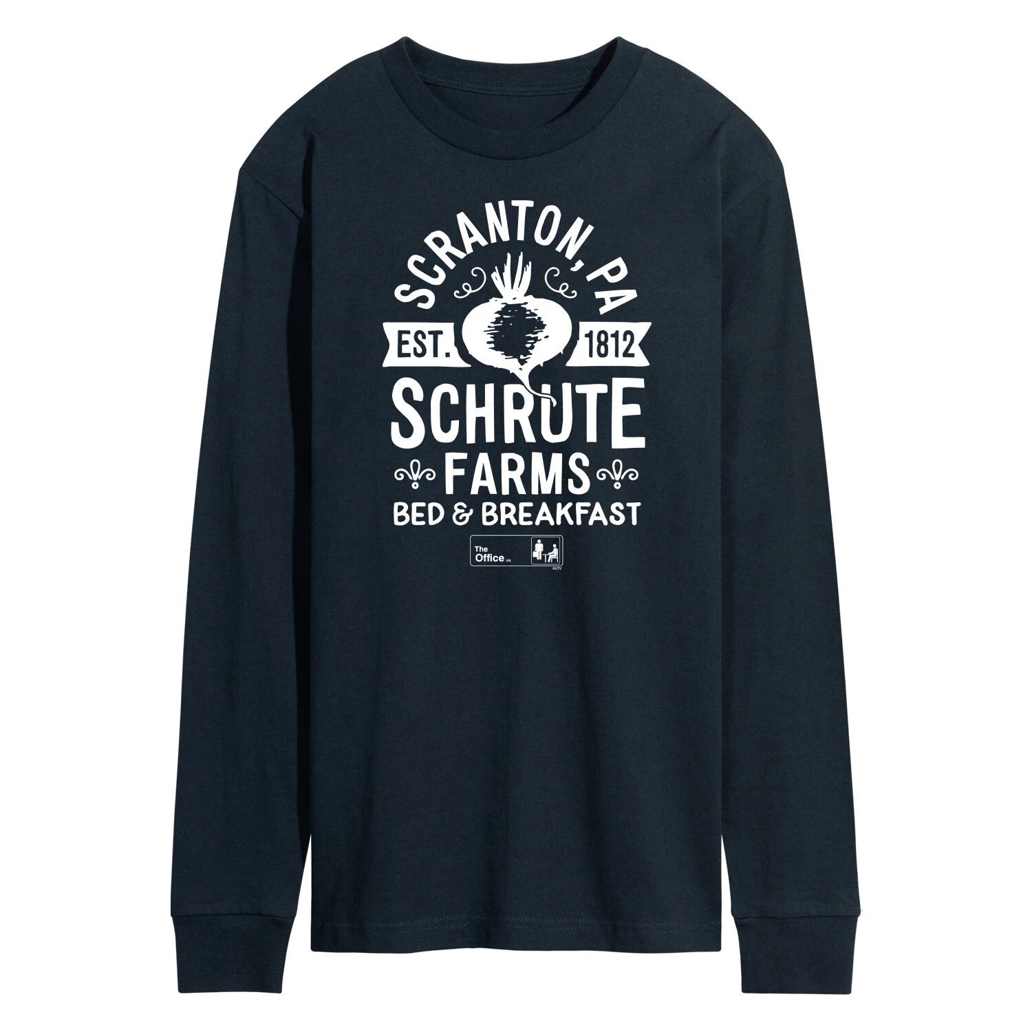 Мужская футболка с длинными рукавами The Office Schrute Farms Licensed Character
Мужская футболка с длинными рукавами The Office Schrute Farms Licensed Character