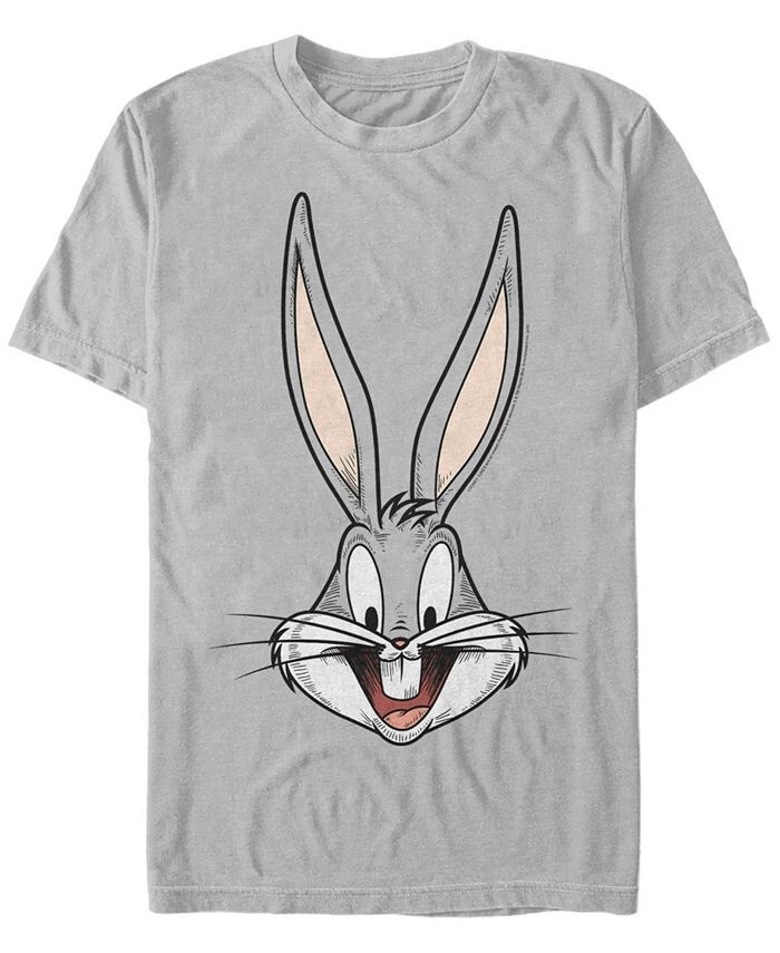 Мужская футболка с коротким рукавом Looney Tunes Bugs Bunny Big Face Fifth Sun, цвет Silver-Tone 
Мужская футболка с коротким рукавом Looney Tunes Bugs Bunny Big Face Fifth Sun, цвет Silver-Tone