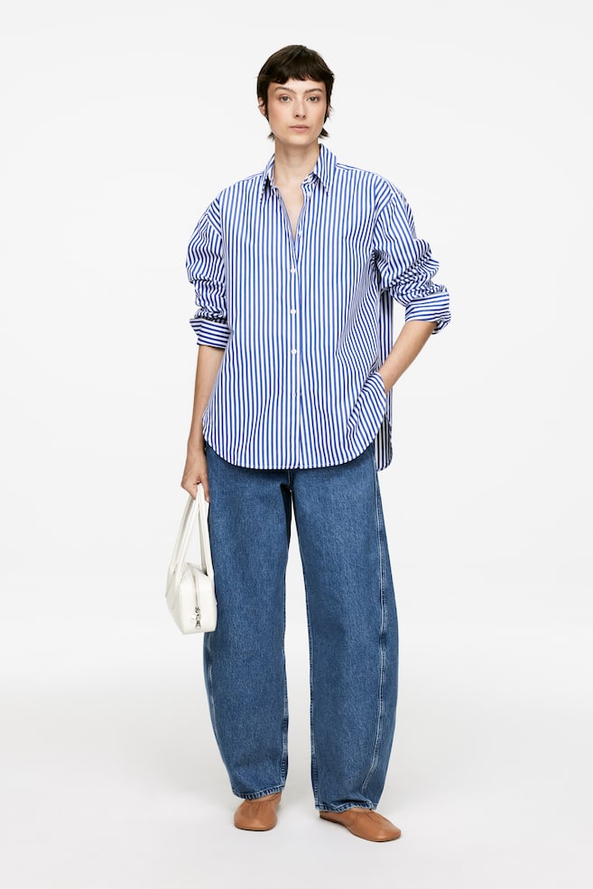 Джинсы с бочкообразными штанинами Arket, синий
Джинсы с бочкообразными штанинами Arket, синий