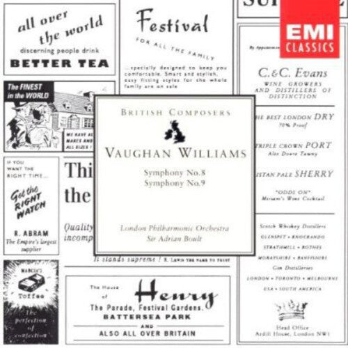 CD диск Vaughan Williams / Boult / London Phil Orch: Symphony 8/9
CD диск Vaughan Williams / Boult / London Phil Orch: Symphony 8/9