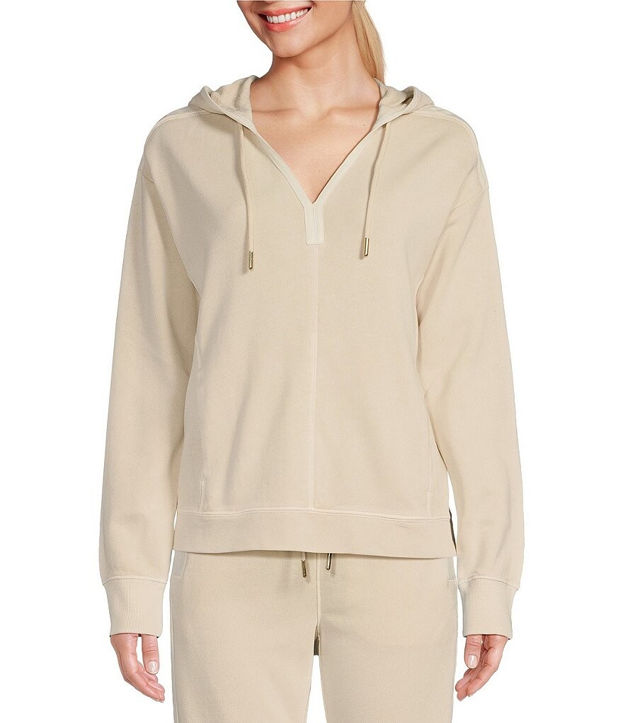 Tommy Bahama Captiva Isles Hybrid Саржевый координационный пуловер с капюшоном и длинными рукавами из французской махровой ткани, бежевый
Tommy Bahama Captiva Isles Hybrid Саржевый координационный пуловер с капюшоном и длинными рукавами из французской махровой ткани, бежевый