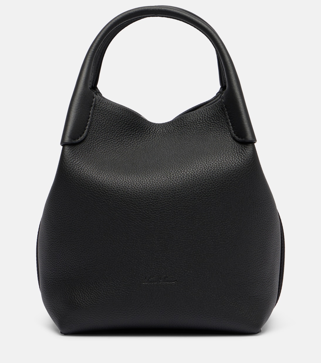 Сумка-ведро Bale Small из кожи Loro Piana, Black/Sun Gold
Сумка-ведро Bale Small из кожи Loro Piana, Black/Sun Gold