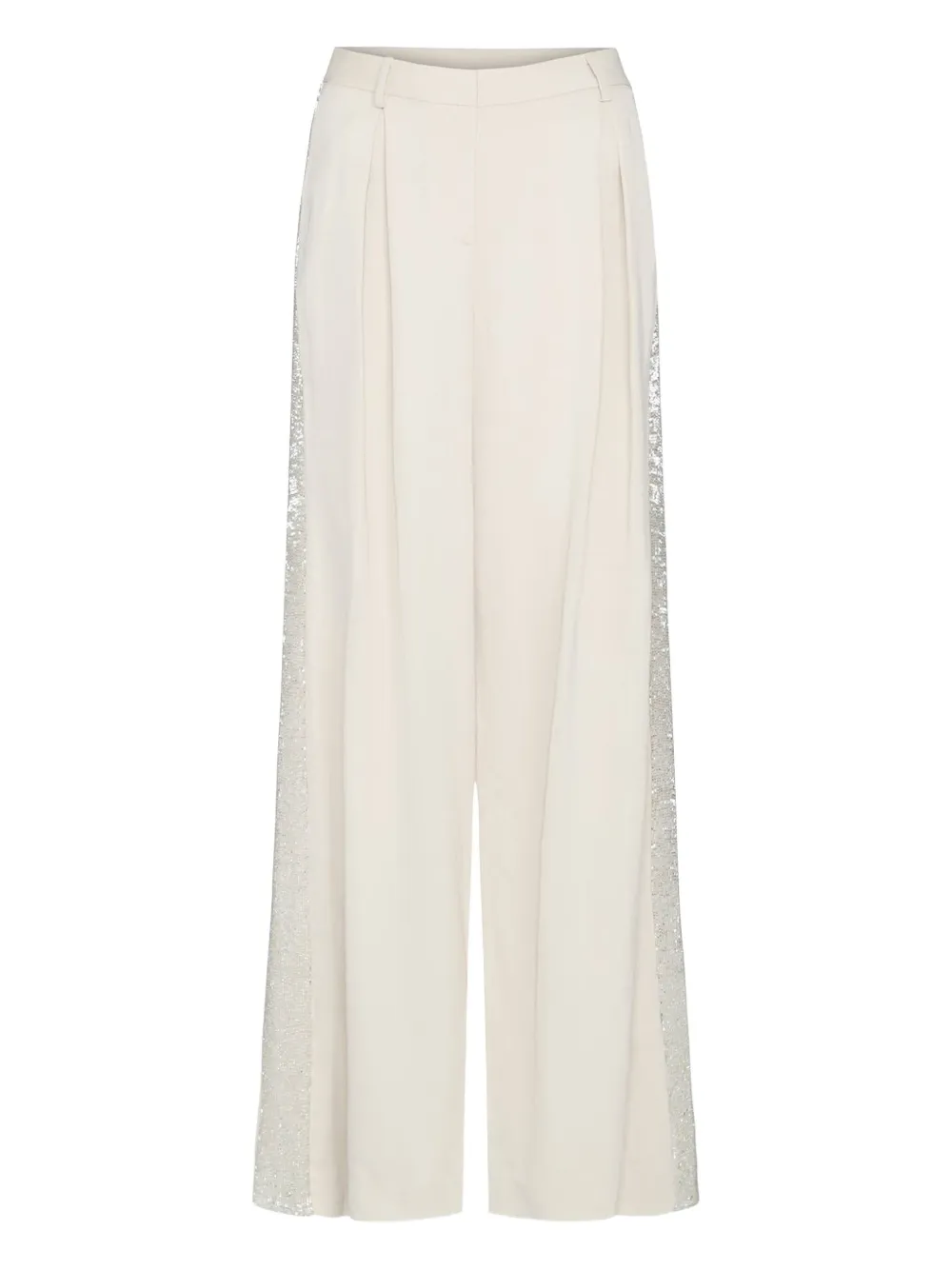 Плиссированные брюки Sullivan с отделкой пайетками TWP, белый
Плиссированные брюки Sullivan с отделкой пайетками TWP, белый