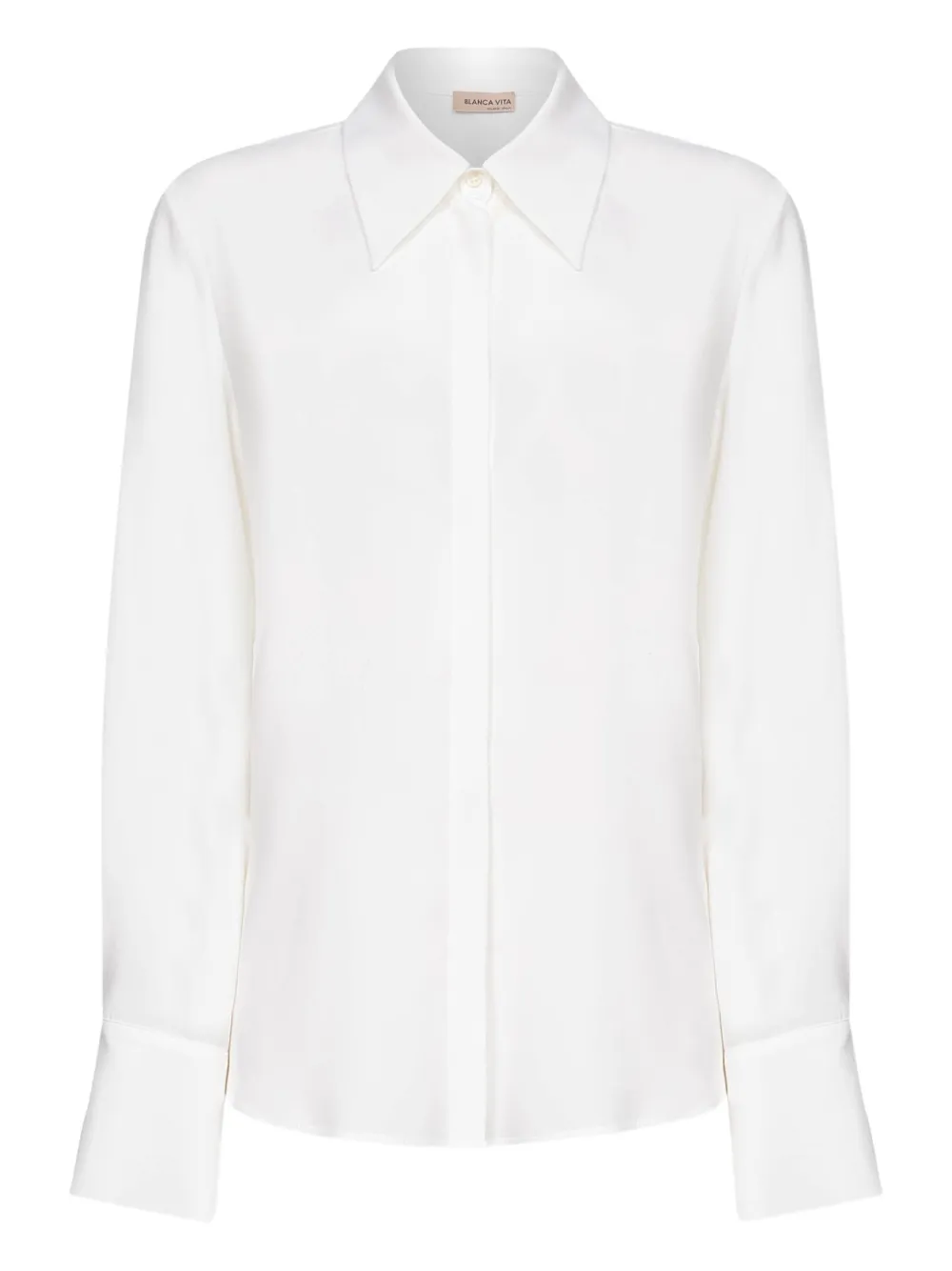 Рубашка с заостренным воротником и длинными рукавами Blanca Vita, белый
Рубашка с заостренным воротником и длинными рукавами Blanca Vita, белый