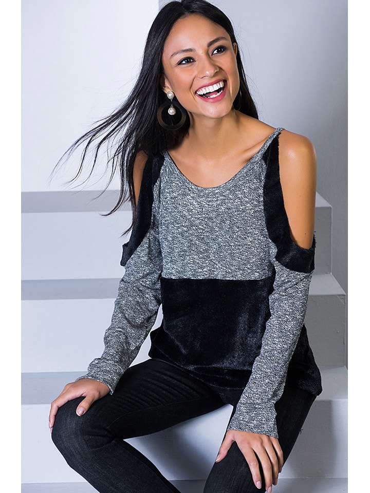 Лонгслив Milan Kiss, цвет grau/schwarz 
Лонгслив Milan Kiss, цвет grau/schwarz