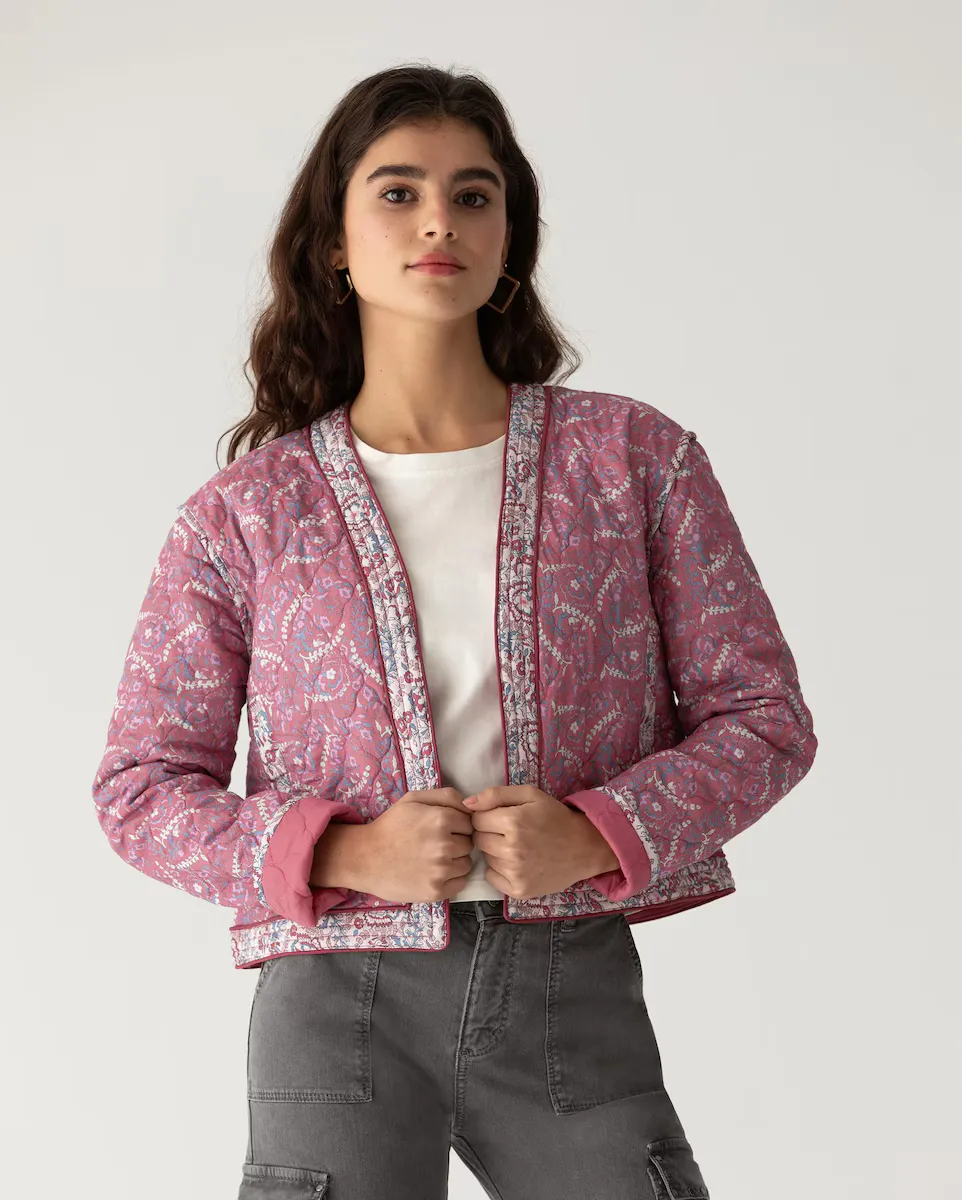 Женская куртка с длинными рукавами и принтом Noon, розовый
Женская куртка с длинными рукавами и принтом Noon, розовый