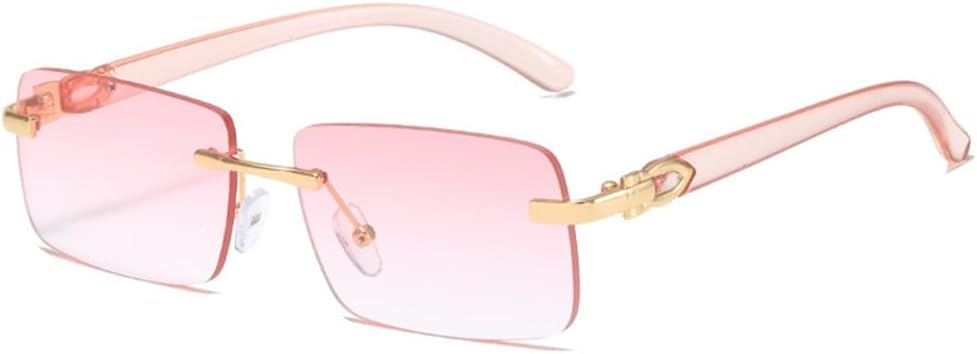 Модные прямоугольные солнцезащитные очки без оправы для женщин, ретро-очки для мужчин, роскошные очки с защитой от УФ-излучения UV400 и градиентным переходом цвета, SUN258 Generic, C6 Pink
Модные прямоугольные солнцезащитные очки без оправы для женщин, ретро-очки для мужчин, роскошные очки с защитой от УФ-излучения UV400 и градиентным переходом цвета, SUN258 Generic, C6 Pink