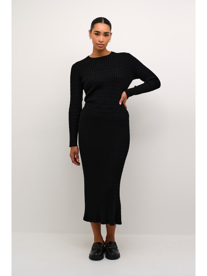 Юбка длиной до колена Kaffe, глубокий черный
Юбка длиной до колена Kaffe, глубокий черный