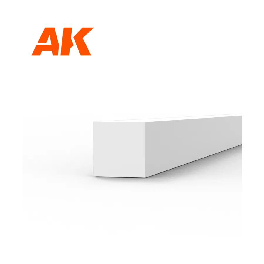 Стирольная полоса - 2 х 2 х 350 мм., High Quality Modeling Styrene 
Стирольная полоса - 2 х 2 х 350 мм., High Quality Modeling Styrene