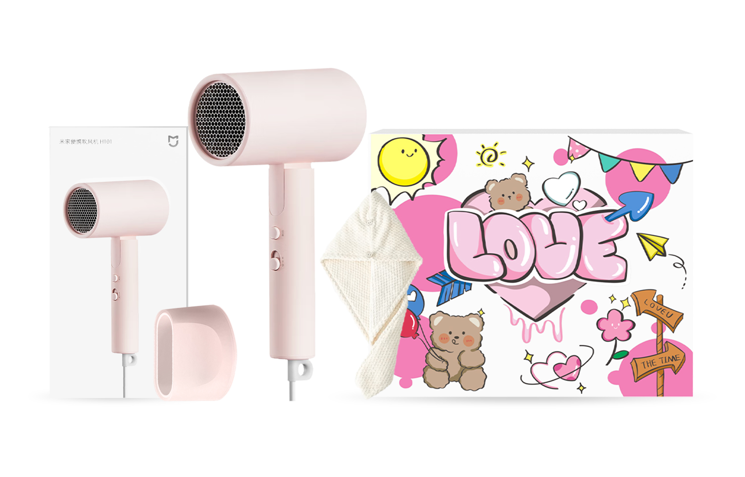 Фен для волос Mi, H101 Powder Sweet and Lovely Gift Box
Фен для волос Mi, H101 Powder Sweet and Lovely Gift Box