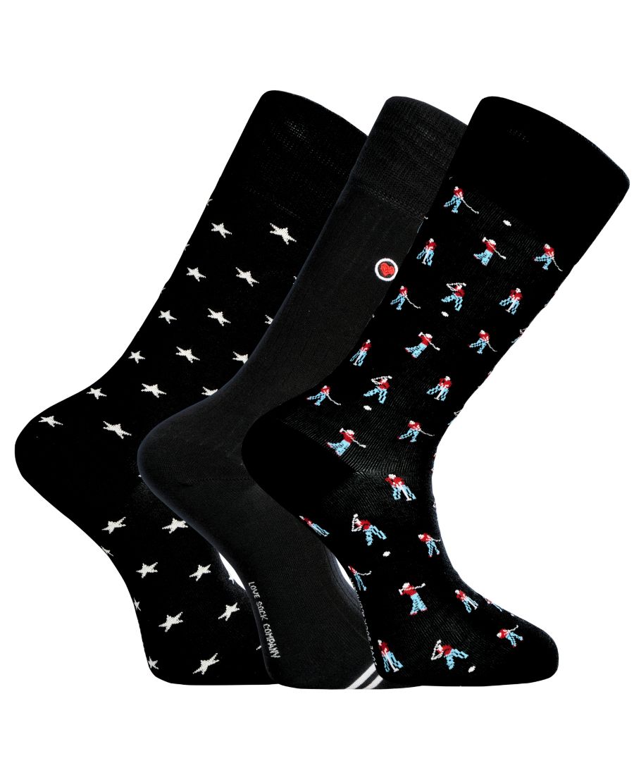 Мужские подарочные носки для гольфистов, набор из 3 пар Love Sock Company, Black
Мужские подарочные носки для гольфистов, набор из 3 пар Love Sock Company, Black