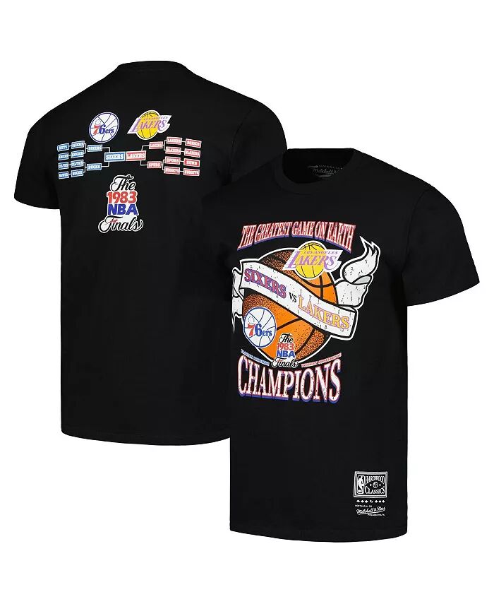 Мужская черная футболка Philadelphia 76ers против Los Angeles Lakers Hardwood Classics 1983 NBA Finals Champions Victory Road Mitchell & Ness
Мужская черная футболка Philadelphia 76ers против Los Angeles Lakers Hardwood Classics 1983 NBA Finals Champions Victory Road Mitchell & Ness