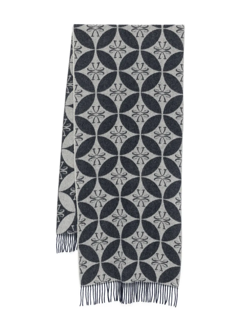 Шарф с геометрическим узором JACOB COHEN, серый
Шарф с геометрическим узором JACOB COHEN, серый