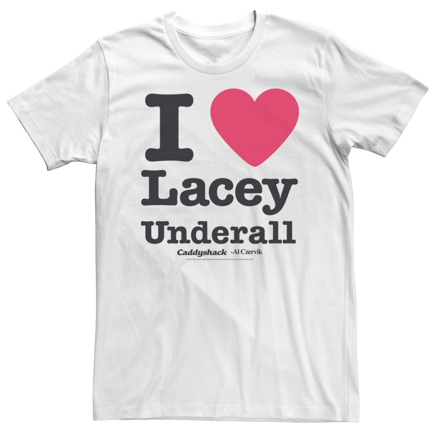 Мужская футболка Caddyshack I Heart Lacey Underall Licensed Character
Мужская футболка Caddyshack I Heart Lacey Underall Licensed Character