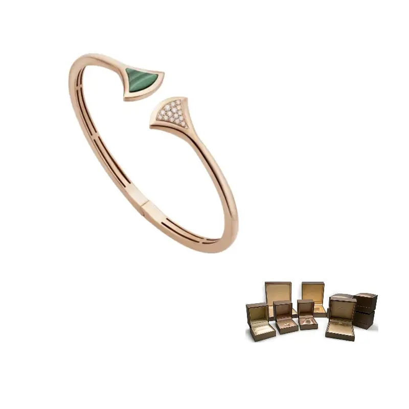 Золотые браслеты Karat Gold BVLGARI, зеленый
Золотые браслеты Karat Gold BVLGARI, зеленый