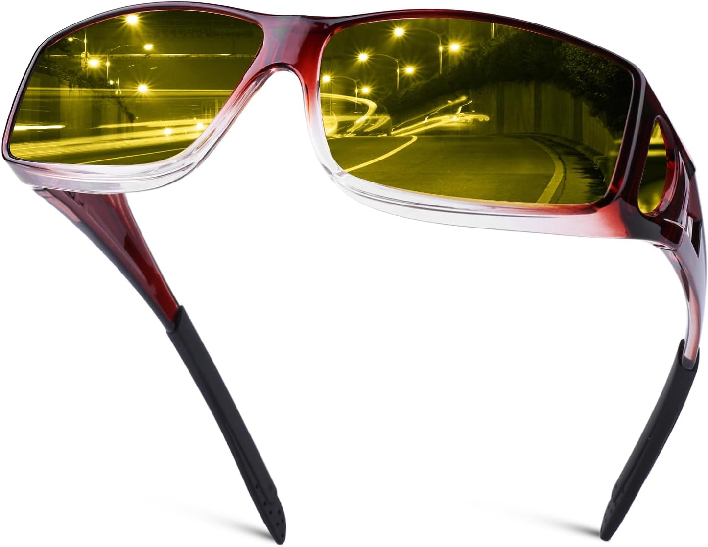 Очки для вождения в ночное время для мужчин и женщин, надеваются поверх солнцезащитных очков, поляризованные, с защитой от бликов, HD-очки ночного видения FIMOSON, A04 Gradient Red Wine/Yellow Night Vision Lens
Очки для вождения в ночное время для мужчин и женщин, надеваются поверх солнцезащитных очков, поляризованные, с защитой от бликов, HD-очки ночного видения FIMOSON, A04 Gradient Red Wine/Yellow Night Vision Lens