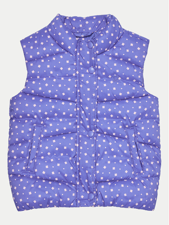 Жилет стандартного кроя United Colors Of Benetton, синий 
Жилет стандартного кроя United Colors Of Benetton, синий